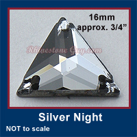 RG Triangle Sew On Silver Night